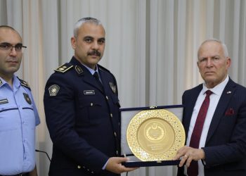 Töre, Lefkoşa Polis Müdürü Kızıltuğ ve Lefkoşa Polis Müdürü Yardımcısı Karabaşak’ı kabul etti