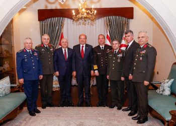 Cumhurbaşkanı  Tatar, TC   Milli Savunma Bakanı Yaşar Güler’i kabul etti