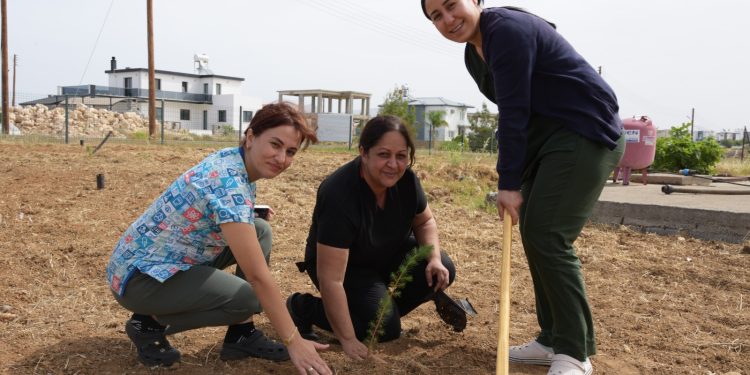 Kalkanlı Yaşam Evi’nde fidan dikimi etkinliği yapıldı