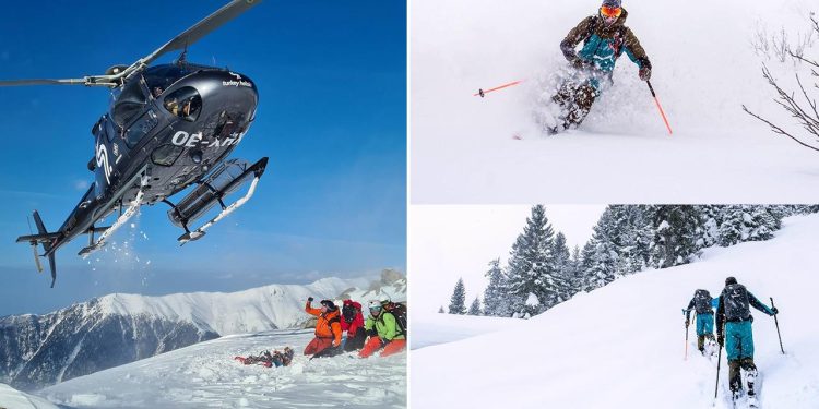 Kaçkar Dağları'nda heliski heyecanı yaşanıyor