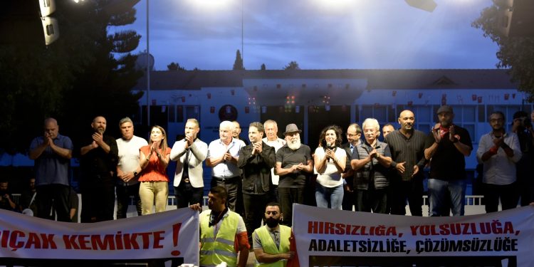 32 örgüt Lefkoşa’da eylem yaptı