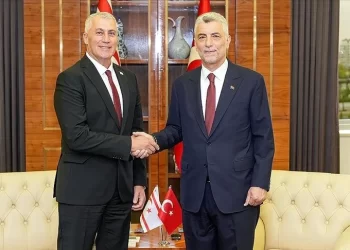 Ekonomi ve Enerji Bakanı Amcaoğlu TC Ticaret Bakanı Bolat ile görüştü