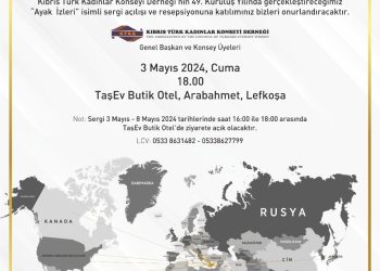 Kıbrıs Türk Kadınlar Konseyi’nin 49’uncu kuruluş yılı nedeniyle yarın “Ayak İzleri” isimli sergi açılacak