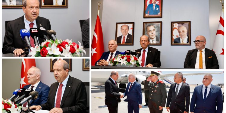 Cumhurbaşkanı Tatar, TDT Zirvesi için gittiği Azerbaycan’dan ülkeye döndü:”Zirveye katılmaktan mutluluk duyuyorum, KKTC’yi temsil etmenin onurunu yaşıyorum”
