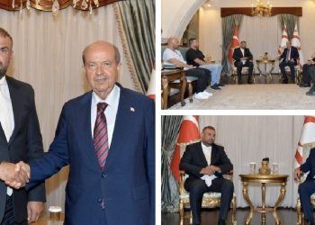 Cumhurbaşkanı Tatar, Drift NEU Racing Team  pilotu Avrupa Ṣampiyonu Haskasap ve ekibini kabul etti