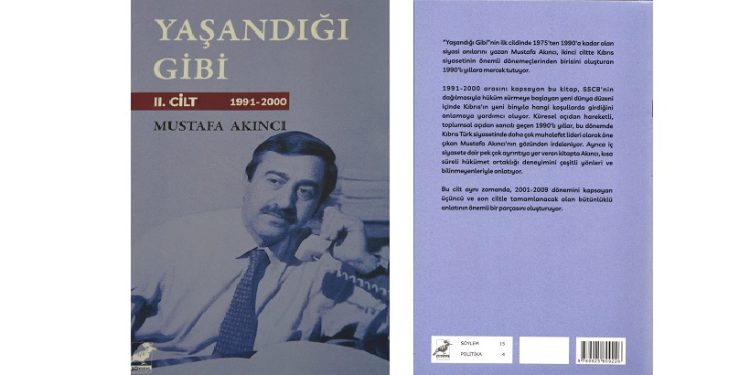 4. Cumhurbaşkanı Akıncı’nın “Yaşandığı Gibi” kitabının 2. cildi yayımlandı