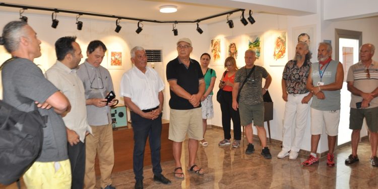 3. Uluslararası Güzelyurt Sanat Buluşması kapsamında bugün iki ayrı serginin açılışı yapıldı