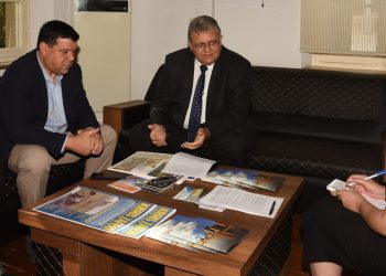 Evkaf Müdürü ile DAÜ Rektörü, DAÜ Beach Club arazileriyle ilgili konuştu