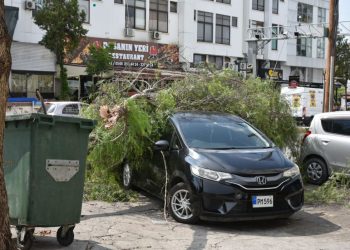 Kısa süreli şiddetli yağış hasara neden oldu