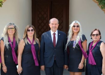 Cumhurbaşkanı Tatar, Güzelyurt Yeşilada Lions Kulübü yönetimini kabul etti