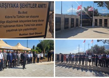Şehit düşen Karşıyakalı 17 Kıbrıslı Türk için yaptırılan şehitlik bugün açıldı