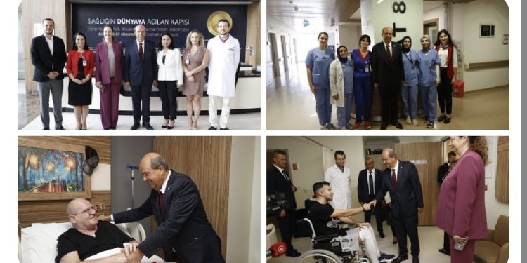 Cumhurbaşkanı Tatar, İstanbul’da tedavi gören vatandaşları ziyaret etti