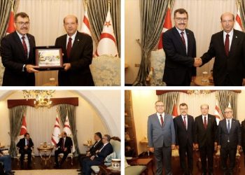 Tatar, İstanbul Teknik Üniversitesi’nin yeni rektörü Prof. Dr. Hasan Mandal kabul ederek görüştü