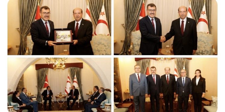 Tatar, İstanbul Teknik Üniversitesi’nin yeni rektörü Prof. Dr. Hasan Mandal kabul ederek görüştü
