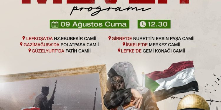 Erenköy ve Gazze şehitleri için 6 ilçedeki 6 camide mevlit okutulacak