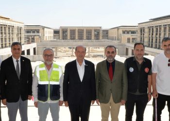 Cumhurbaşkanı Tatar, yapımı devam eden Cumhurbaşkanlığı Yerleşkesi’ni ziyaret etti