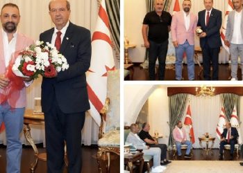 Cumhurbaşkanı Tatar Girne Avcılık ve Atıcılık Spor Kulübü başkanı ve üyelerini kabul etti