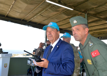 Cumhurbaşkanı Tatar, Şehit Yüzbaşı Cengiz Topel Akdeniz Fırtınası Tatbikatı’nı izledi