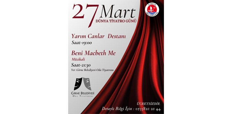Girne Belediye Tiyatrosu’ndan bugün iki oyun