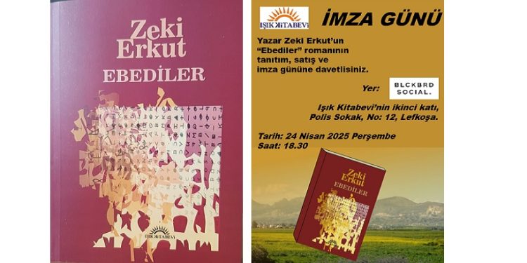 Zeki Erkut’un son romanı Ebediler tanıtılacak
