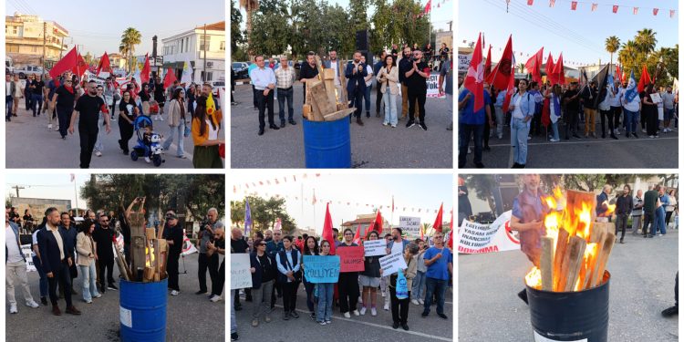 Eylem ateşi İskele’de yandı