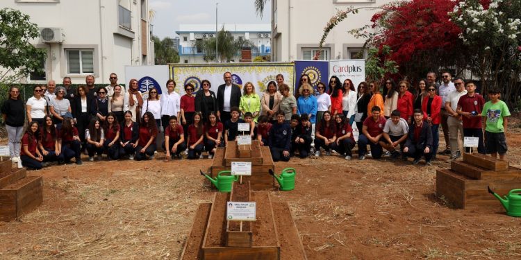 Yeşil Okullar Projesi kapsamında İskele’de “Toplum Bahçeleri” oluşturuldu