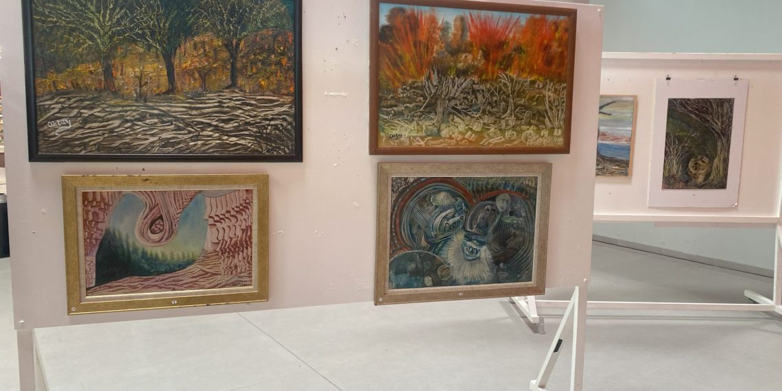 Oktay Öksüzoğlu’nun “Doğanın Göz Yaşları” sergisi Ercan Havalimanı’nda açıldı