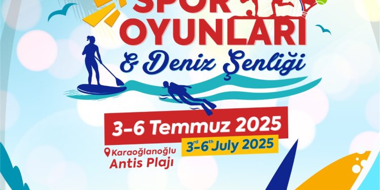 Karaoğlanoğlu Spor Oyunları ve Deniz Şenliği 3 – 6 Temmuz’da