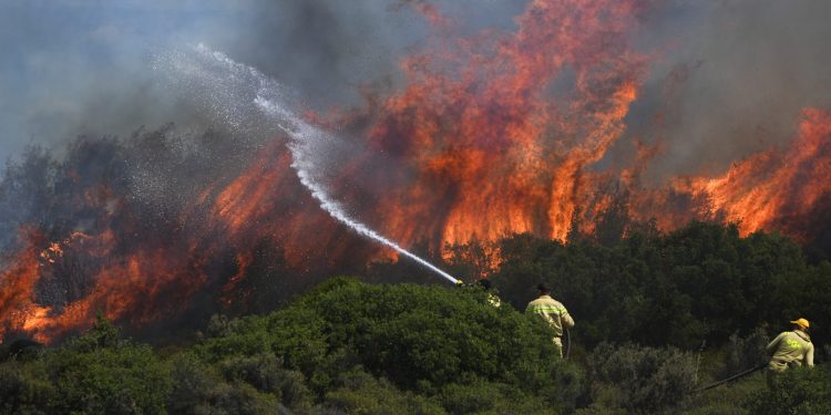 Foça’da orman yangını: Çok sayıda ev tahliye edildi