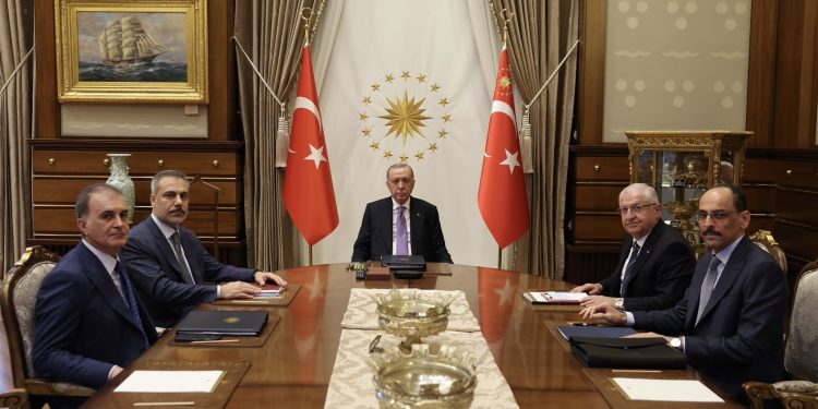 TC Cumhurbaşkanı Erdoğan başkanlığında güvenlik toplantısı