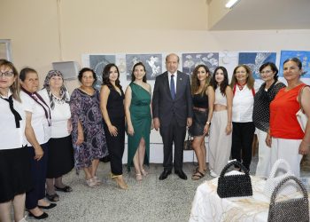 Cumhurbaşkanı Tatar, Aydınköy Bostancı Köy Kadın Kursu sergisinin açılışına katıldı