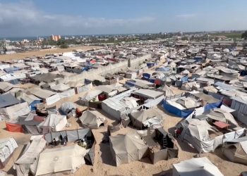 TRT Gazze'deki çadır kentleri görüntüledi