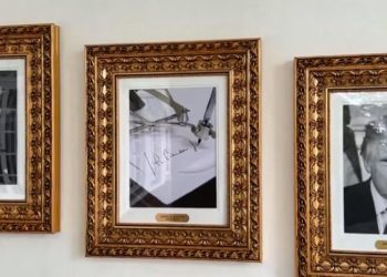 Trump, Beyaz Saray'da Biden portresini dolma kalemle değiştirdi