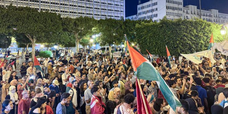 Tunus'ta Küresel Kararlılık Filosu'na yönelik saldırılar protesto edildi