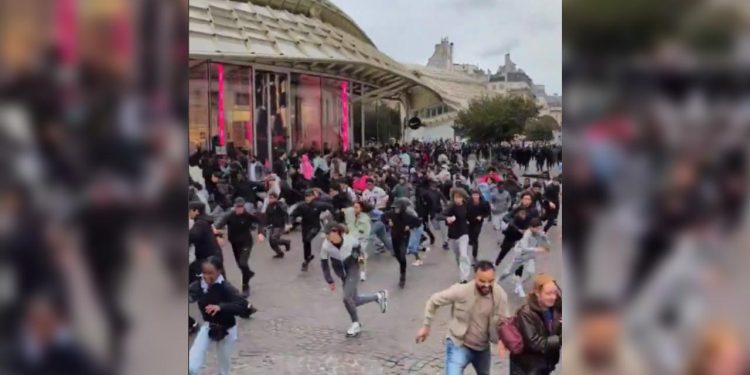 Paris'te bedava tavuk izdihamı