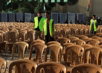 Gazze'de, İsrail hapishanelerinden serbest bırakılacak Filistinli esirleri karşılama hazırlıkları yapılıyor