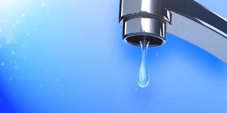 Mesarya bölgesindeki su tahliye hattında arıza