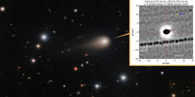 Yıldızlararası nesne 3I/ATLAS'ın yeni görüntüleri ortaya çıktı