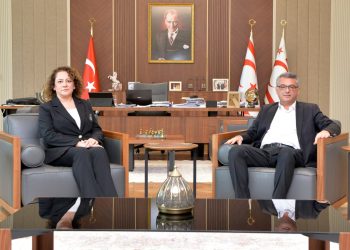 Cumhurbaşkanı Erhürman, KKTC Bakü Temsilcisi Turganer’i kabul etti