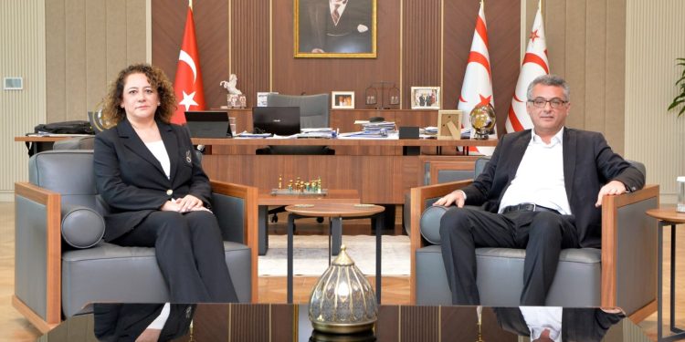 Cumhurbaşkanı Erhürman, KKTC Bakü Temsilcisi Turganer’i kabul etti