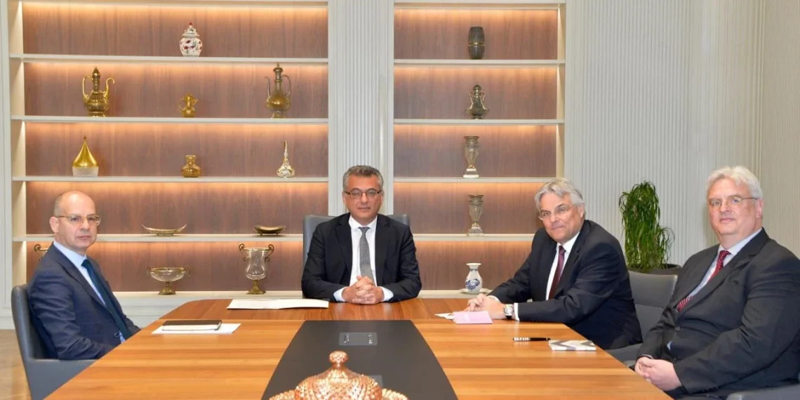 Erhürman, Almanya Büyükelçisi Hans-Peter Jugel’i Kabul Etti