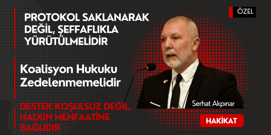 Devlet ciddiyeti ve şeffaflıktan taviz vermeyiz