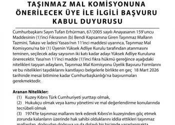 Cumhurbaşkanlığı’ndan Taşınmaz Mal Komisyonu üyeliği için hatırlatma