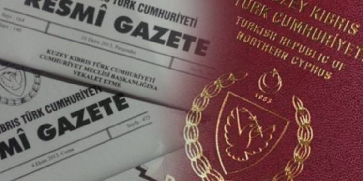 Bakanlar Kurulu kararıyla 30 kişi KKTC yurttaşlığına alındı