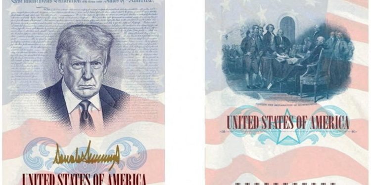 ABD'de Trump portreli pasaport dönemi