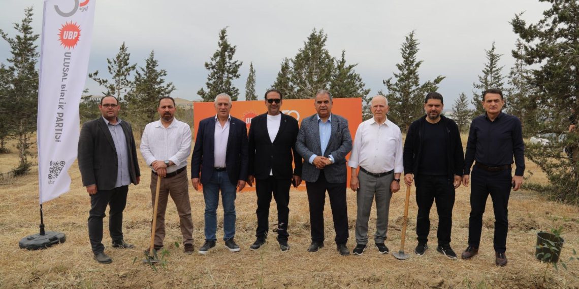 UBP’nin kuruluş yıl dönümü dolayısıyla fidan dikildi
