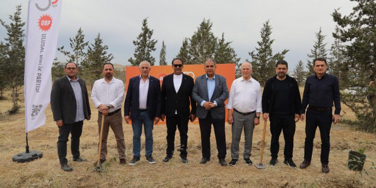UBP’nin kuruluş yıl dönümü dolayısıyla fidan dikildi