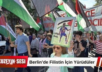 Berlin’de yüzlerce kişi Filistin’e destek için yürüdü!