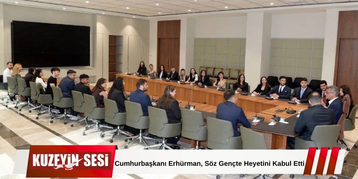 Cumhurbaşkanı Tufan Erhürman, Söz Gençte Organizasyon Komitesi heyetiyle bir araya geldi.