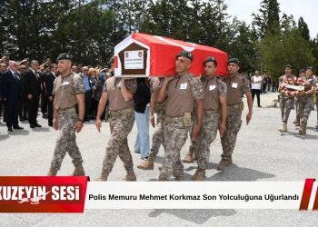 Görev Başında Hayatını Kaybeden Polis Memuru Mehmet Korkmaz Son Yolculuğuna Uğurlandı